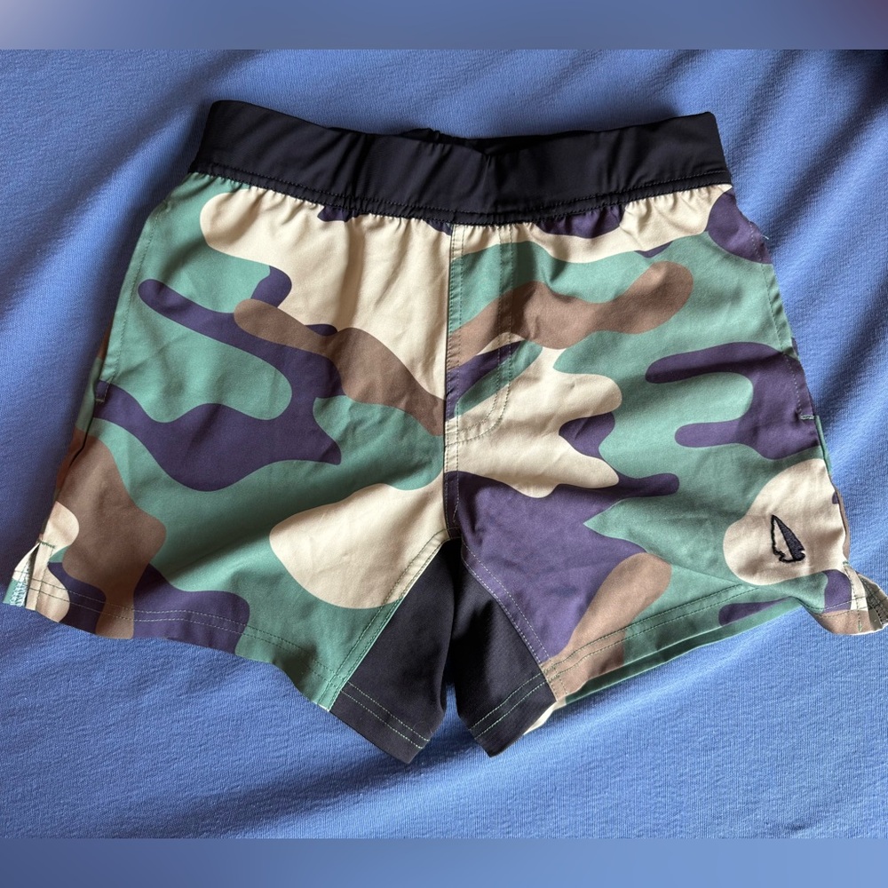 Camouflage Athletic Shorts - Green Camo
